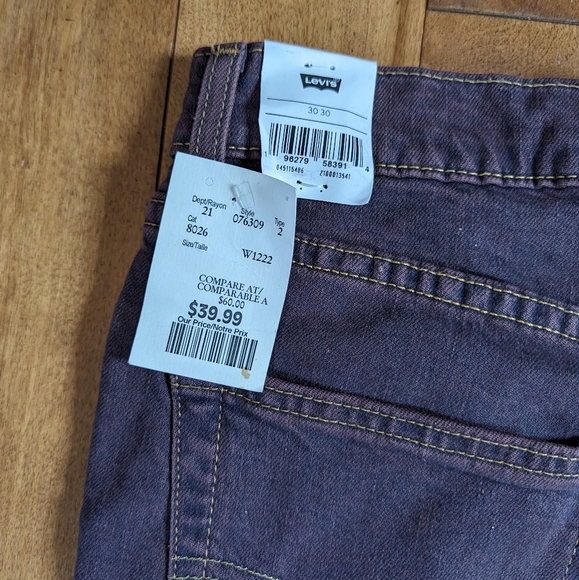 Dark Blue Denim Straight Leg Pants - Levi's - Picture 6 of 6
